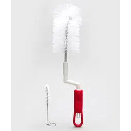 Babyhug Rotating Bottle Cleaning Brush - Pink-picture-23