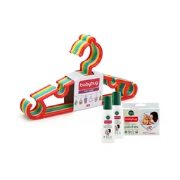 Babyhug Set Of 6 Hangers - Multicolor with Natural Mosquito Repellent Patches (48 pcs) & Fabric Roll On (8ml - Pack of 2) - Set of 4-picture-18