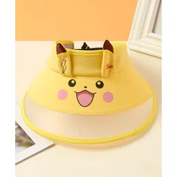 Babyhug Summer Cap Animal Face Print Yellow - Circumference 57 cm-picture-21