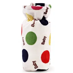 Babyhug Velour Feeding Bottle Cover Polka Print Large Multicolour - Fits Upto 330 ml Bottle-picture-20