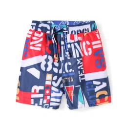 Babyhug Water Repellent Two Way Stretch Text Printed  Swimming Trunk - Navy Blue-picture-15