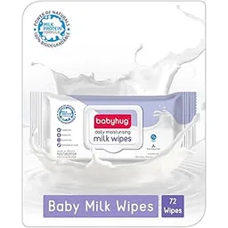 Babyhug Daily Rich Moisturising Milk Wipes 72 Pieces- Pack of 1-picture-27