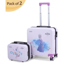 Babyhug Disney Frozen Kids Travel Luggage with Carry-On Luggage & Wheels Pack of 2 - 15 Inches| Shock Resistant| Telescopic Handle| Water Resistant| Easy Zipper Closure| Durable Wheels| Number Lock-picture-12