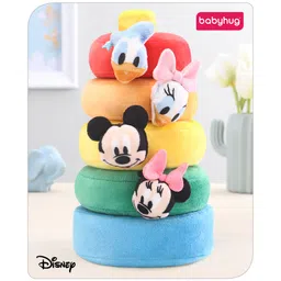 Babyhug Disney Mickey And Friends Plush Stacking Ring - 5 Pieces-image-12