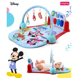 Babyhug Premium Disney Mcqueen cars Musical Baby Play Gym|Piano, Lights, Rattles & Tummy Time Mat | Fitness Rack with Hanging Rattles Interactive Learning Keyboard Piano| BIS Certified-image-43