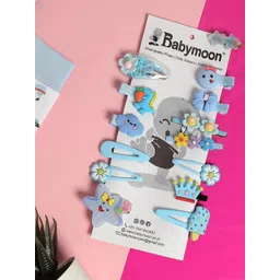 Babymoon Girls Blue Set Of 14 Tic Tac Hair Clip-picture-29