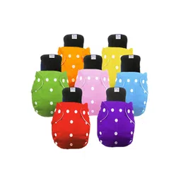 Babymoon Set Of 7 Washable Adjustable Reusable Cloth Diaper With Insert-picture-20