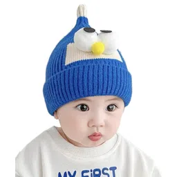 Babymoon Woolen Googly Eyes WinterCap - Dark Blue-picture-20