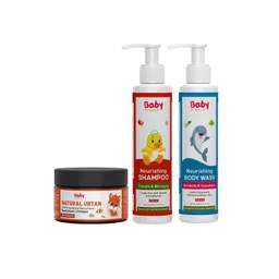 BABYORGANO Ayurvedic Natural Ubtan Powder 100g ,baby Shampoo 200 ml & Body Wash 200 ml-picture-56