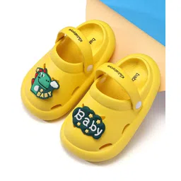 Babyoye Clogs with Back Strap Closure - Yellow-picture-13