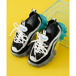 Babyoye Lace Up Closure Sneakers - Black-picture-19