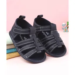 Babyoye Velcro Closure Solid Booties - Navy Blue-picture-20