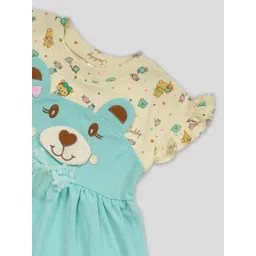 Babys Day Girls Printed Pure Cotton Fit & Flare Dress image 4