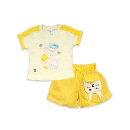 Babys Day Girls Pure Cotton Top With Shorts-picture-37