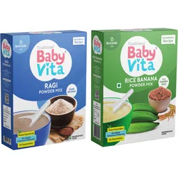 babyvita Rice Banana & Ragi Powder Mix | No Preservatives, No Added Vitamins & Minerals Cereal-picture-20