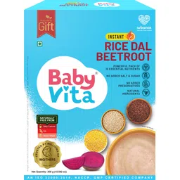 babyvita Rice Dal Beetroot Mix | Wholesome| No Preservatives |Sugar Free Cereal-picture-22