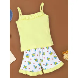 Babywish Girls Square Neck Pure Cotton Top with Shorts-picture-28