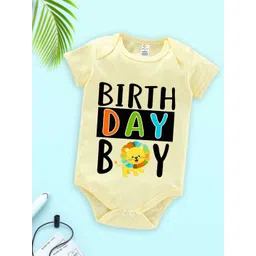 Babywish Infant Boys Birthday Boy Printed Cotton Bodysuit-picture-11