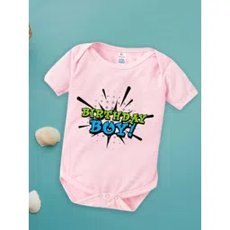Babywish Infant Boys Birthday Boy Printed Cotton Bodysuit-picture-42