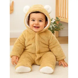 BabyZone Cotton Hooded Neck Rompers-picture-24