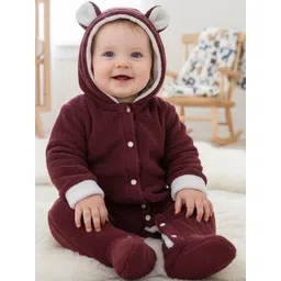 BabyZone Cotton Hooded Neck Rompers-picture-13