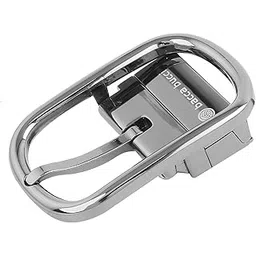 35 MM Nickle Free Reversible Clamp Belt Buckle with Branding (Buckle only) -1029 Silver-image-20