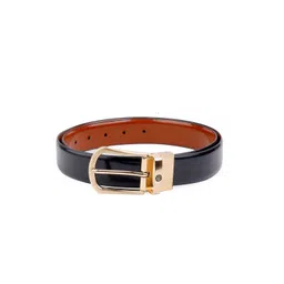 bacca bucci Men Black Leather Formal Belt-image-41