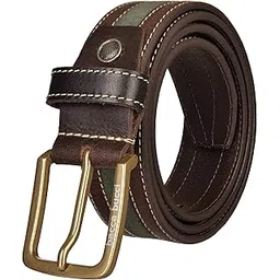 bacca bucci Men's Casual Genuine Leather Jeans Belt 35 MM Wide 4 MM Thick Alloy Prong Buckle for Casual wear-picture-19