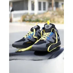 Bacca Bucci Men's Euphoria Black Ankle High Sneakers-picture-23