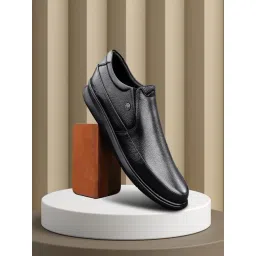 Bacca Bucci Men's Leather Office Black Formal Loafers-picture-30