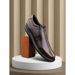 Bacca Bucci Men's Leather Office Brown Formal Loafers-picture-33