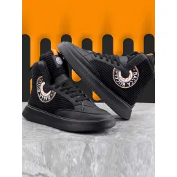 Bacca Bucci Men's STREETHULK Black Ankle High Sneakers-picture-46