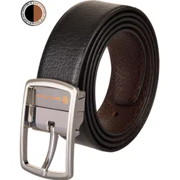 Men Formal Brown, Black Genuine Leather Reversible Belt-image-17