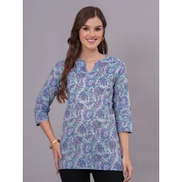 Bachuu Women Floral Printed Pure Cotton Kurti-picture-11