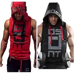 Backbone1 Combo 2 Pcs Polyester Synthetic Stringer Vest for Men, Gym Vest, Sleeveless Vests_235-picture-36