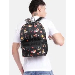 Bad Habit Black Inferno Printed Backpack-picture-18