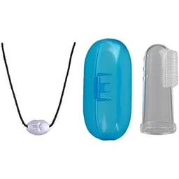 BADAL KIDZ Moti with Thread for Teething Babies & Oral Care , | Original Tilismi Moti for Baby Teething Pain , 1 Finger Brush| 1 Beed Tilismi Moti Pair | Newborn Baby Teether for Teething Pain (Pack of 1) (Blue)-picture-16