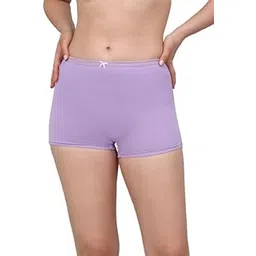 baeky Lavender Boy Shorts Panty for Women – Soft, Stretchable, Full Coverage, Seamless & Comfortable Underwear-picture-49