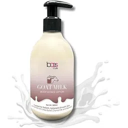 Baes Club Goat Milk Body & Face Lotion | With Goat Milk, Shea Butter & chamomile flower | Non-Sticky & Non-Greasy | Long-Lasting Skin Moisturizer - 300 ml-picture-22