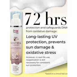 Baes Club Goat Milk Sunscreen SPF 50 PA++++ With Vitamin E & Almond Oil - 50g-picture-20