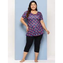 BAESD Abstract Printed Swim Suit With Tights-picture-38