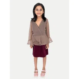 BAESD Bell Sleeve Cotton Wrap Top-picture-36