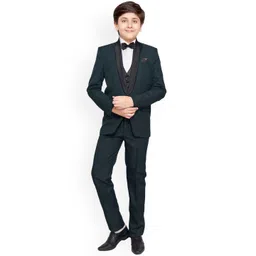 BAESD Boys 4-Piece Single-breasted Party Suit Set-picture-14