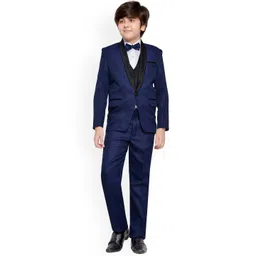 BAESD Boys 4-Piece Single-breasted Party Suit Set-picture-29