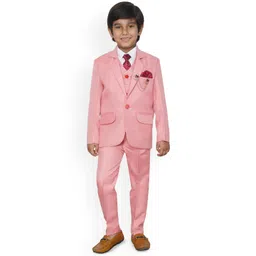 BAESD Boys 4 Piece Single-Breasted Regular Fit Suit-picture-24