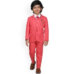 BAESD Boys 5 Piece Single-Breasted Shawl Collar Party Suit-picture-33