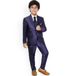 BAESD Boys 5 Piece Single-Breasted Shawl Collar Suits-picture-31