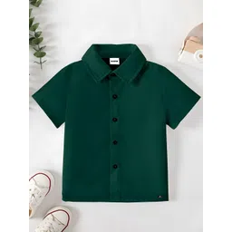 BAESD Boys Classic Spread Collar Solid Cotton Formal Shirt-picture-23