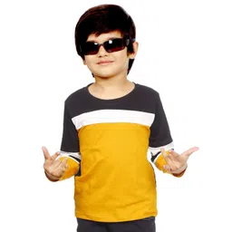 BAESD Boys Colourblocked Long Sleeves Cotton T-shirt-image-9