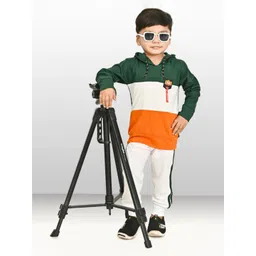 BAESD Boys Colourblocked T-shirt With Trousers image 2